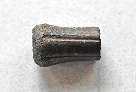 Mushroomed .40 caliber 330-grain paper patch bullet found in badlands of Wyoming.